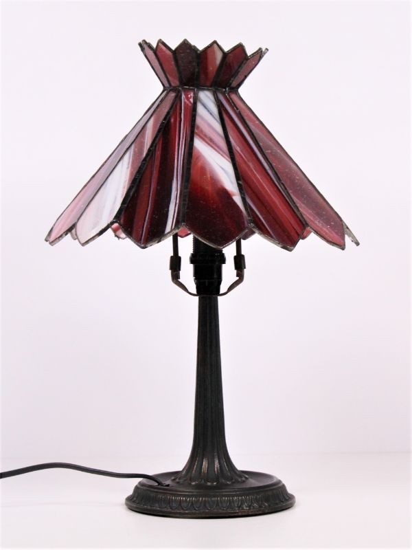 Knappe vintage lamp, stijl Tiffany
